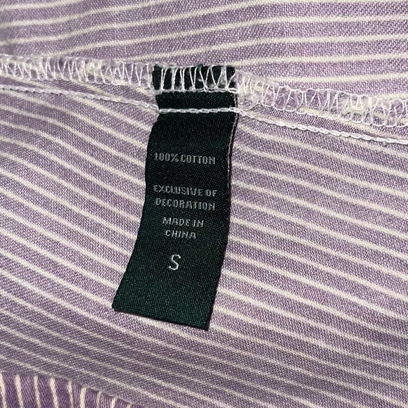 Lauren Ralph Lauren Purple Striped Pajama Set - Picture 4 of 11